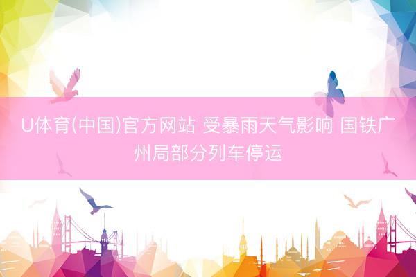 U体育(中国)官方网站 受暴雨天气影响 国铁广州局部分列车停运