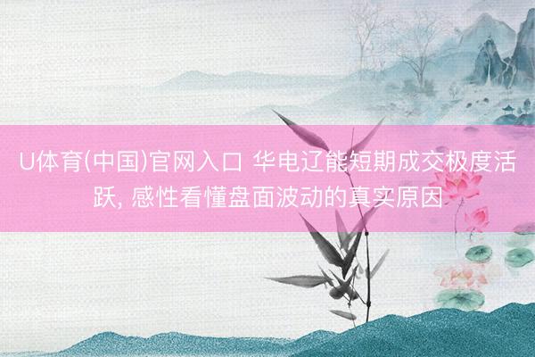 U体育(中国)官网入口 华电辽能短期成交极度活跃， 感性看懂盘面波动的真实原因