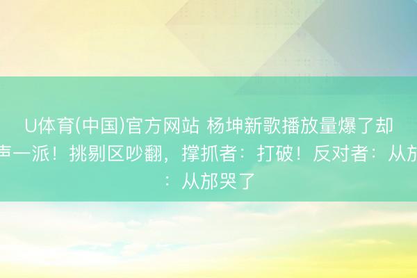 U体育(中国)官方网站 杨坤新歌播放量爆了却遭骂声一派！挑剔区吵翻，撑抓者：打破！反对者：从邡哭了