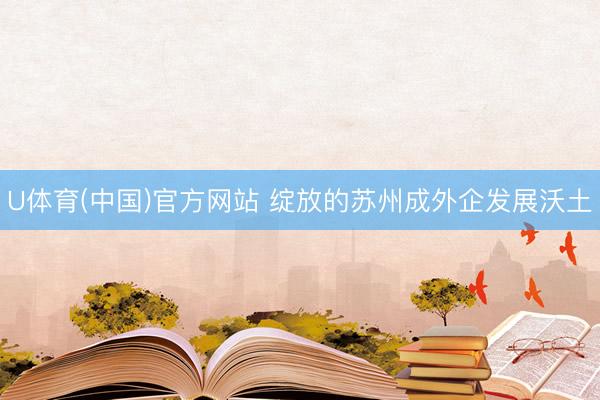 U体育(中国)官方网站 绽放的苏州成外企发展沃土