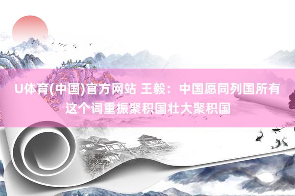 U体育(中国)官方网站 王毅：中国愿同列国所有这个词重振聚积国壮大聚积国